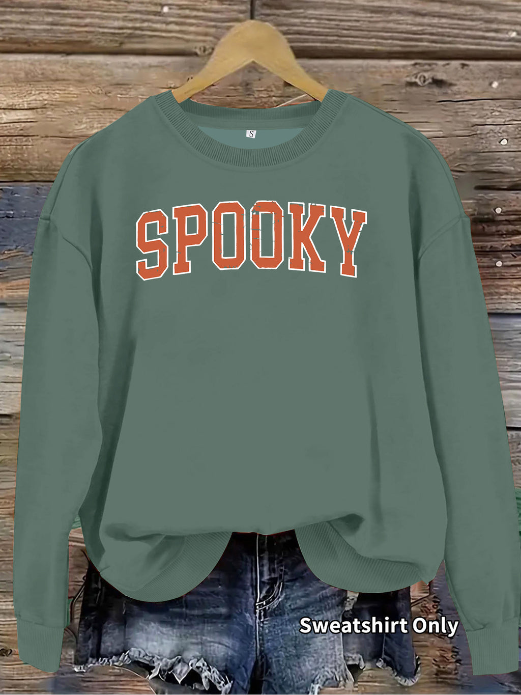 Letter printed loose women's fleece hoodie