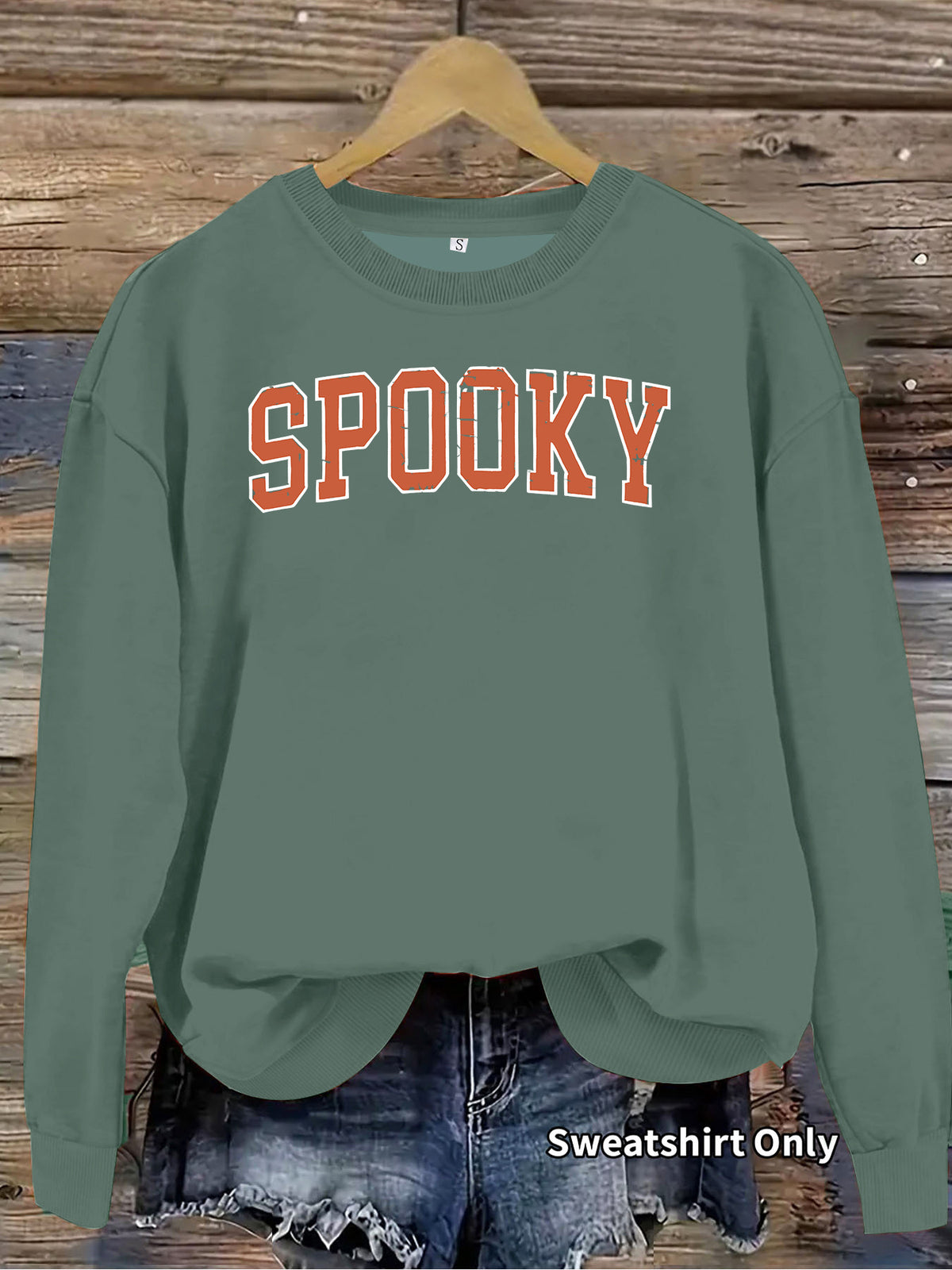 Letter printed loose women's fleece hoodie