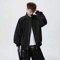 Style Splicing Long Sleeve Three-Proof Zipper Stand Collar Slim Fit Jacket