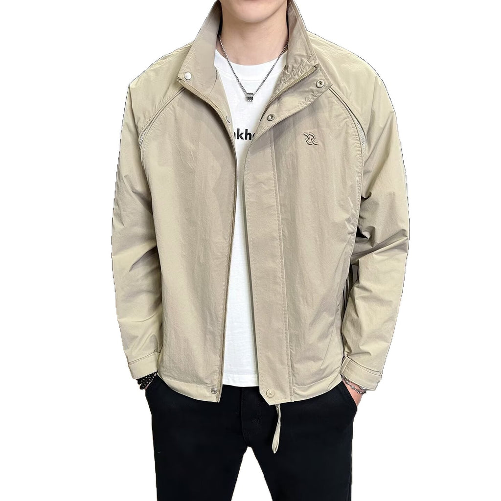 Men's  Cargo Embroidery Windbreaker Jacket