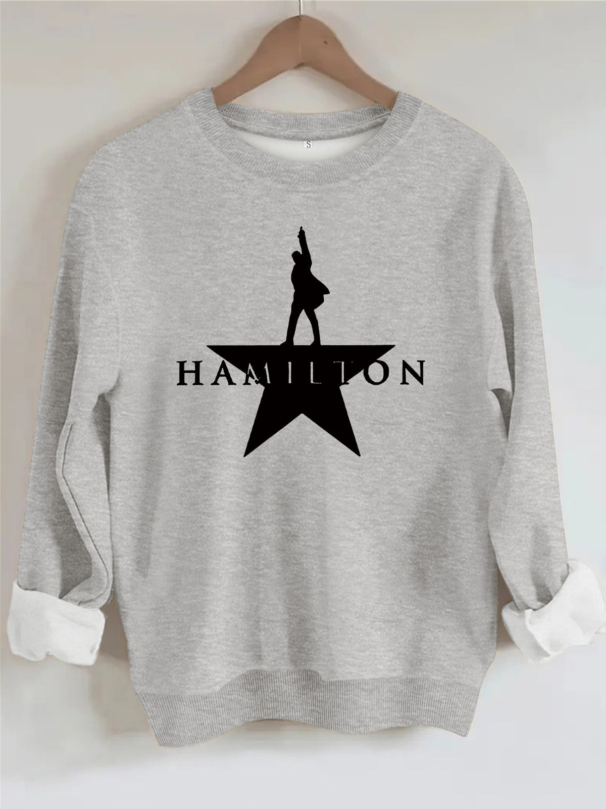 Music graphic printed women's fleece hoodie