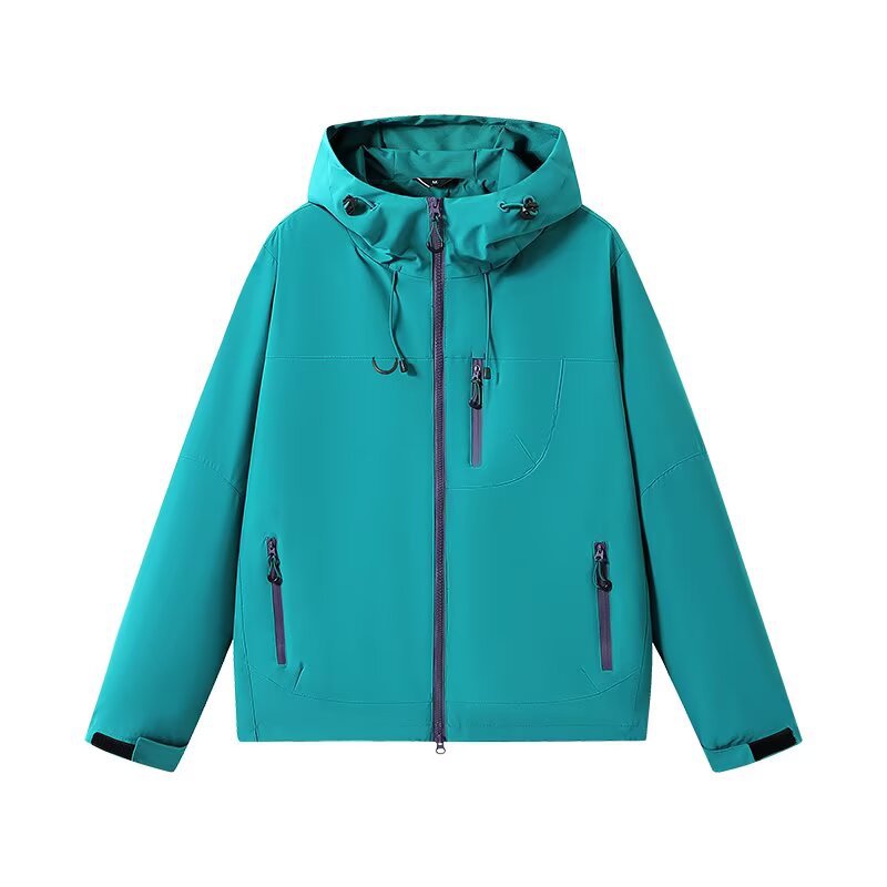 Women's Waterproof Windproof Softshell Windbreaker Jacket, Lightweight Premium Windproof Coat for Petite Figures