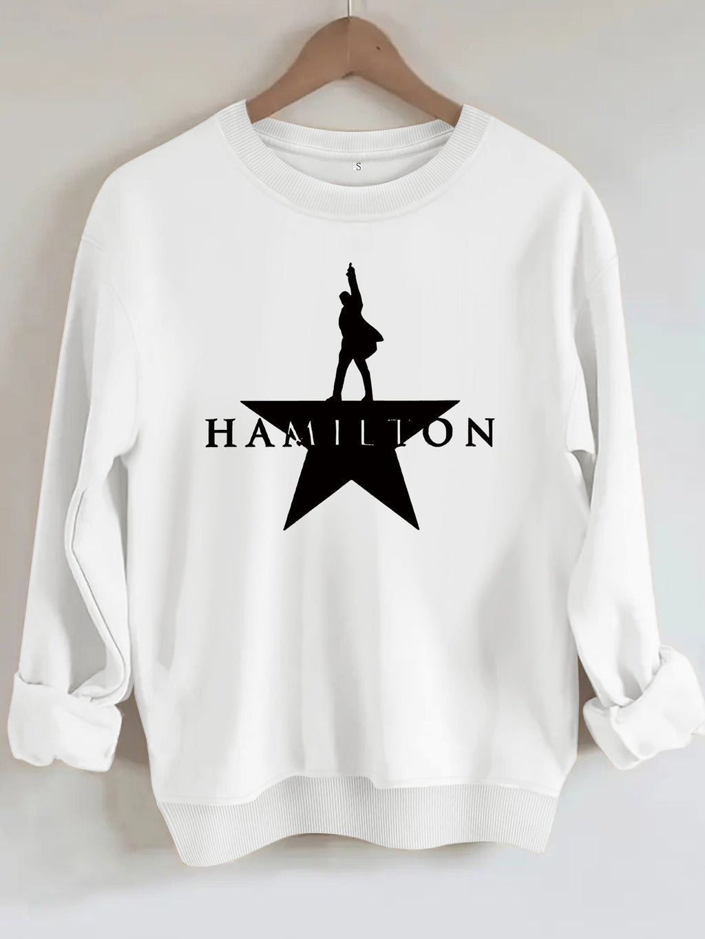 Music graphic printed women's fleece hoodie
