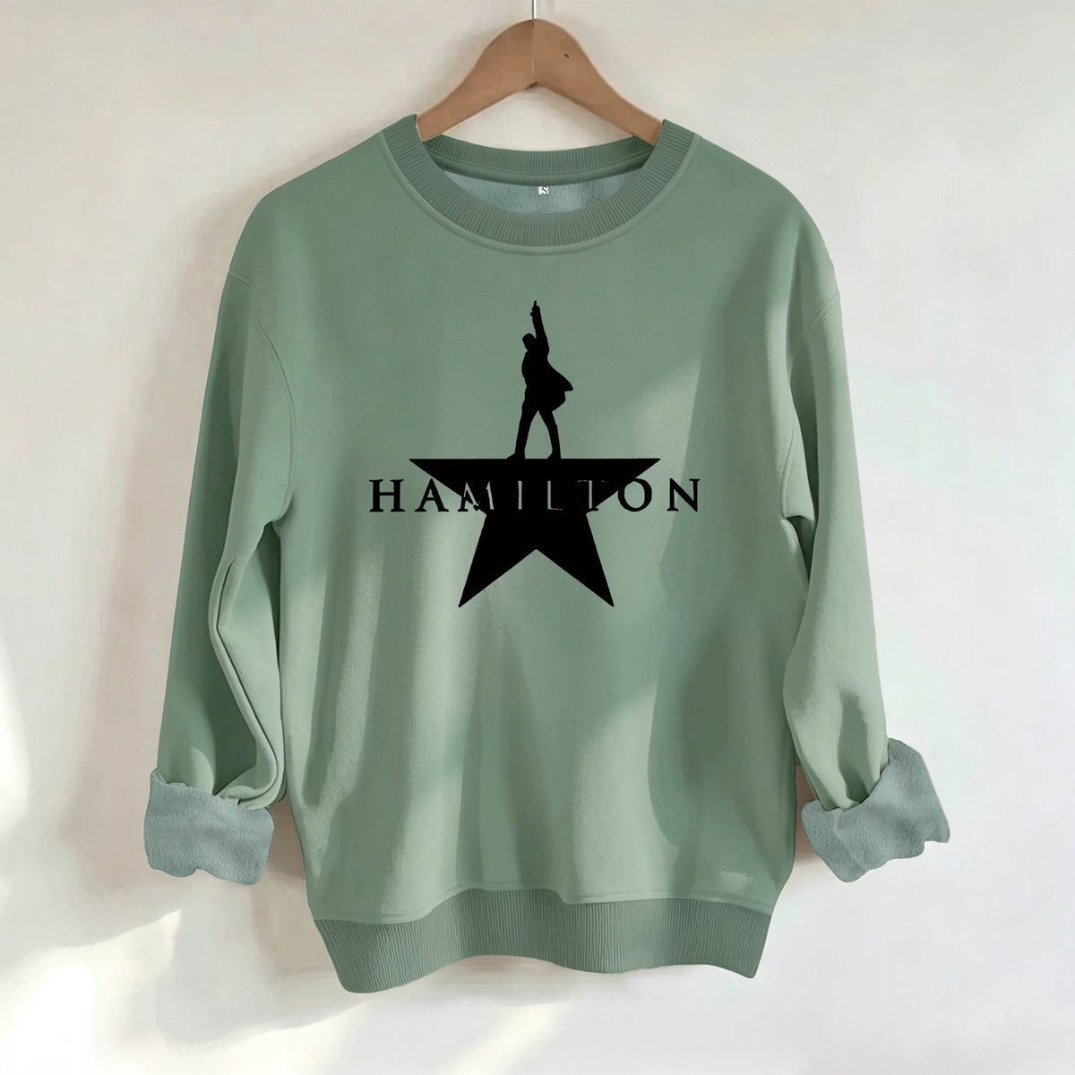 Music graphic printed women's fleece hoodie