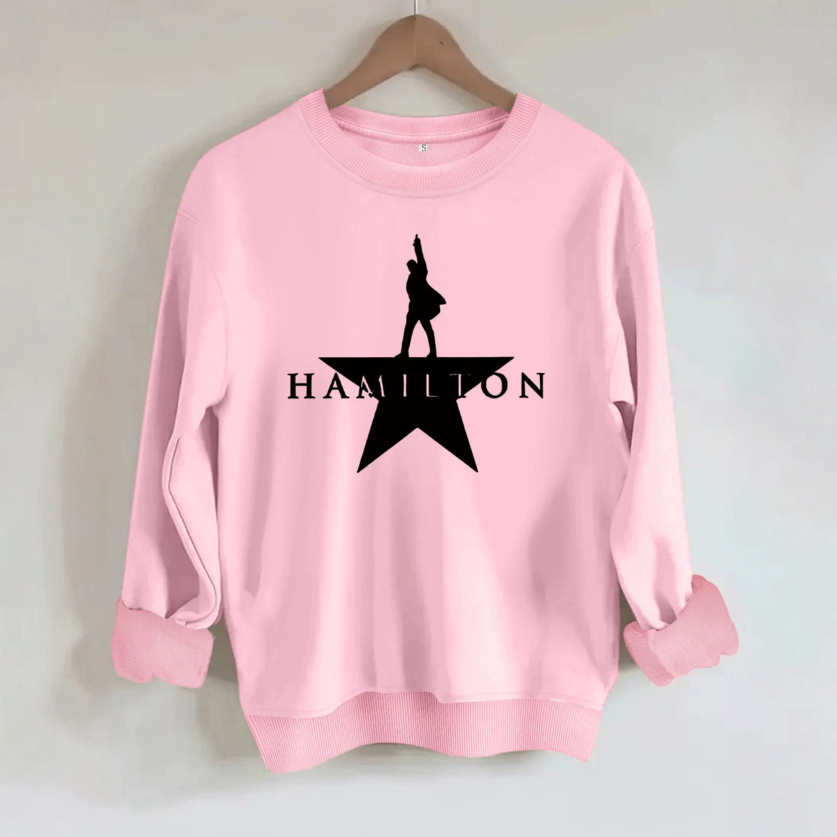 Music graphic printed women's fleece hoodie