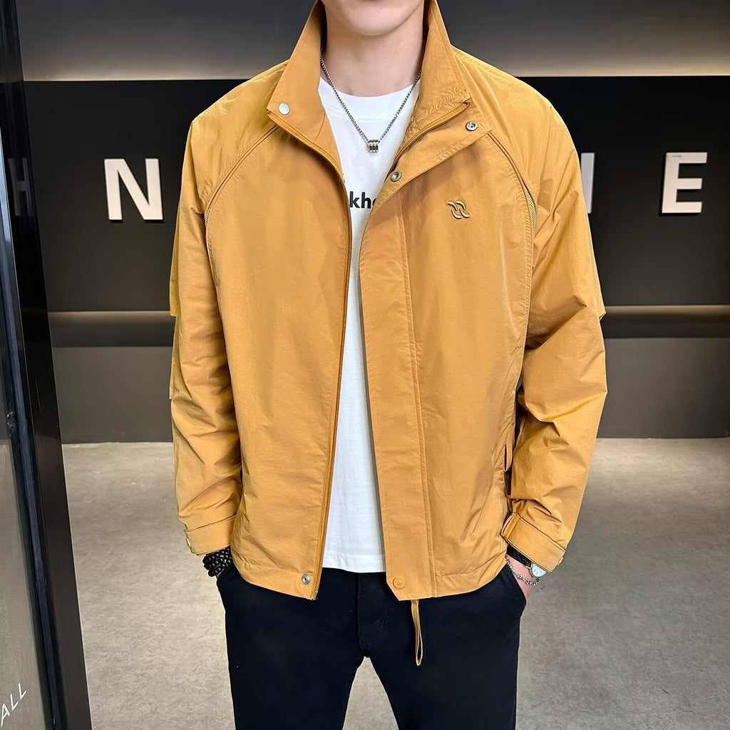 Men's  Cargo Embroidery Windbreaker Jacket