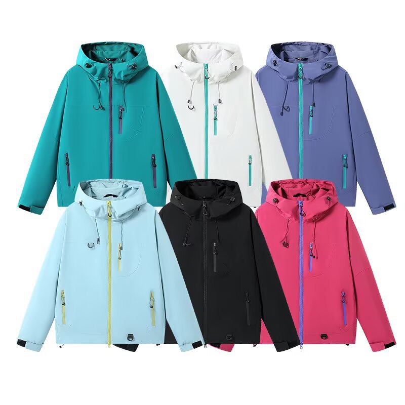 Women's Waterproof Windproof Softshell Windbreaker Jacket, Lightweight Premium Windproof Coat for Petite Figures
