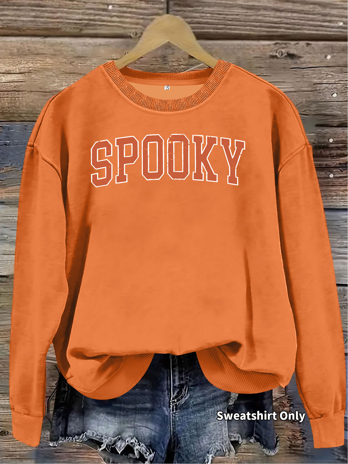 Letter printed loose women's fleece hoodie