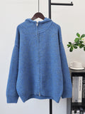 Double zipper hooded sweater