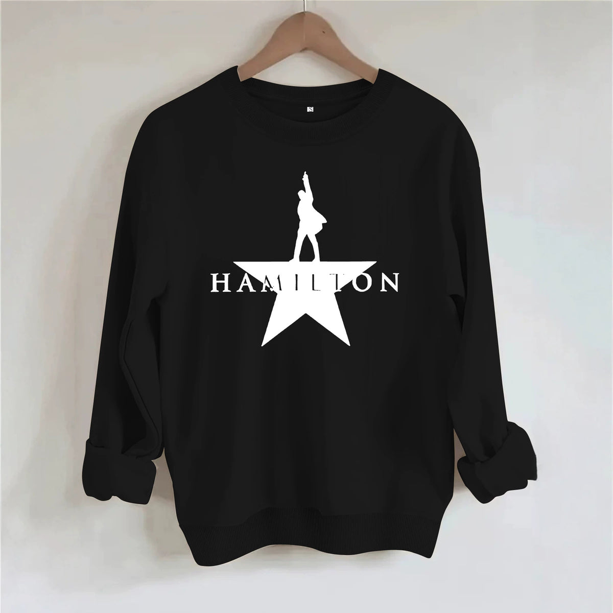 Music graphic printed women's fleece hoodie