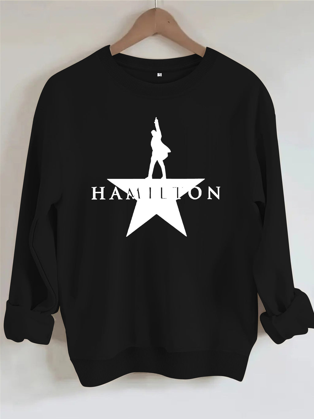 Music graphic printed women's fleece hoodie