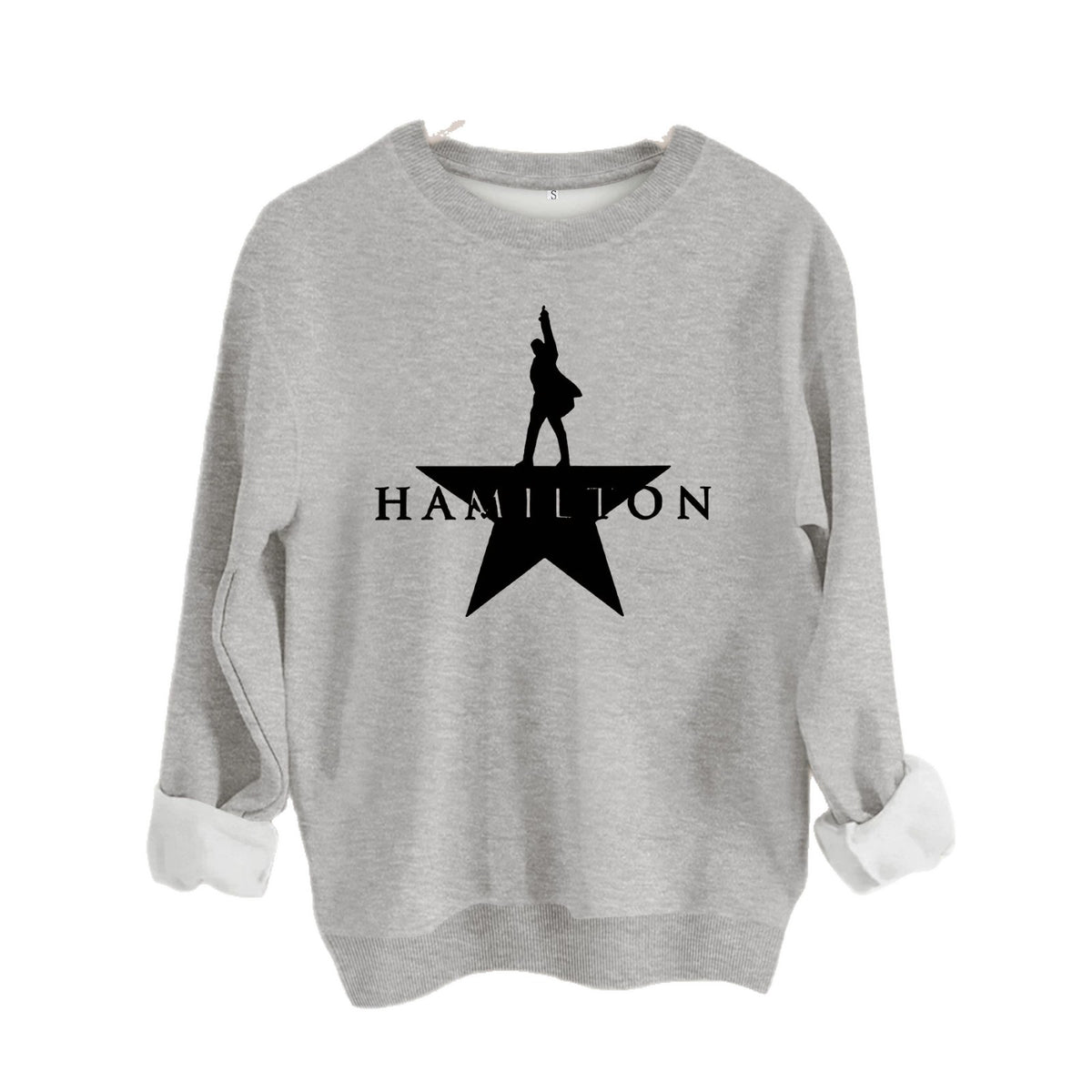 Music graphic printed women's fleece hoodie