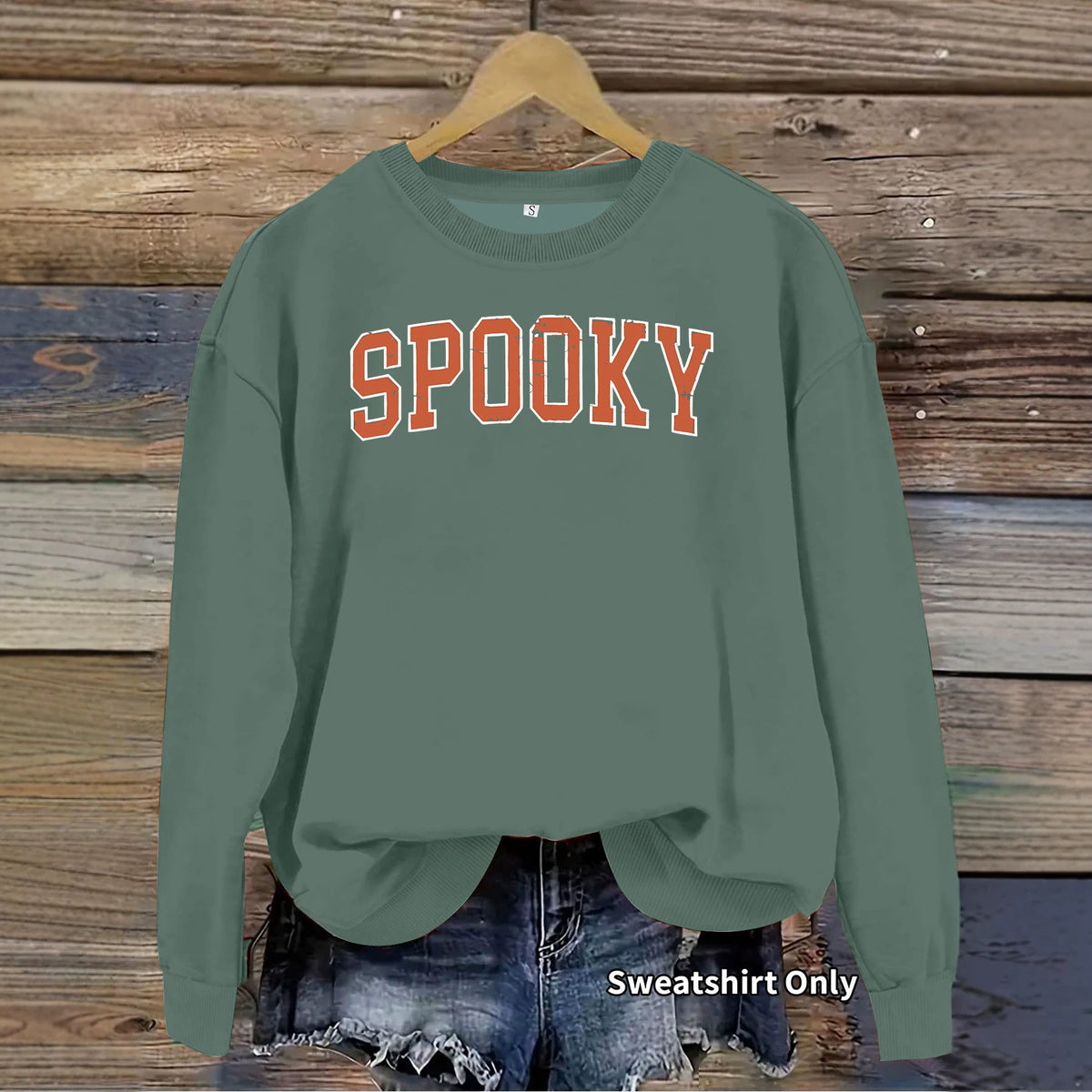 Letter printed loose women's fleece hoodie