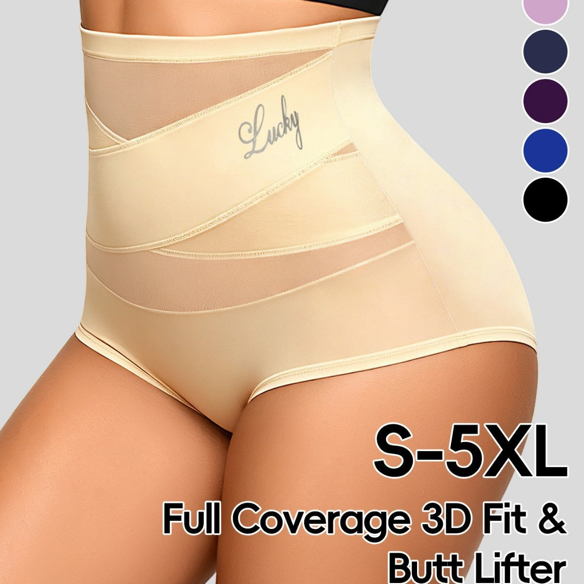 High waisted and abdominal underwear for women