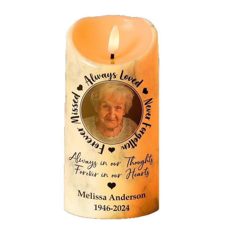 Custom Made, Ships in 2-3 Days Electronic LED Candle Commemoration